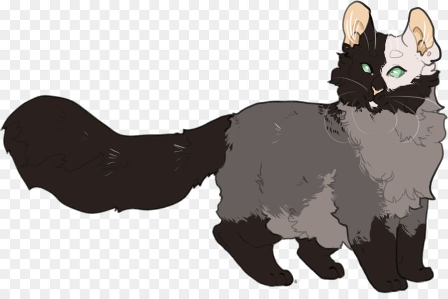 Manx Katze die Schnurrhaare von Kätzchen-Black cat Inländischen Kurzhaar-Katze - Aschfahle