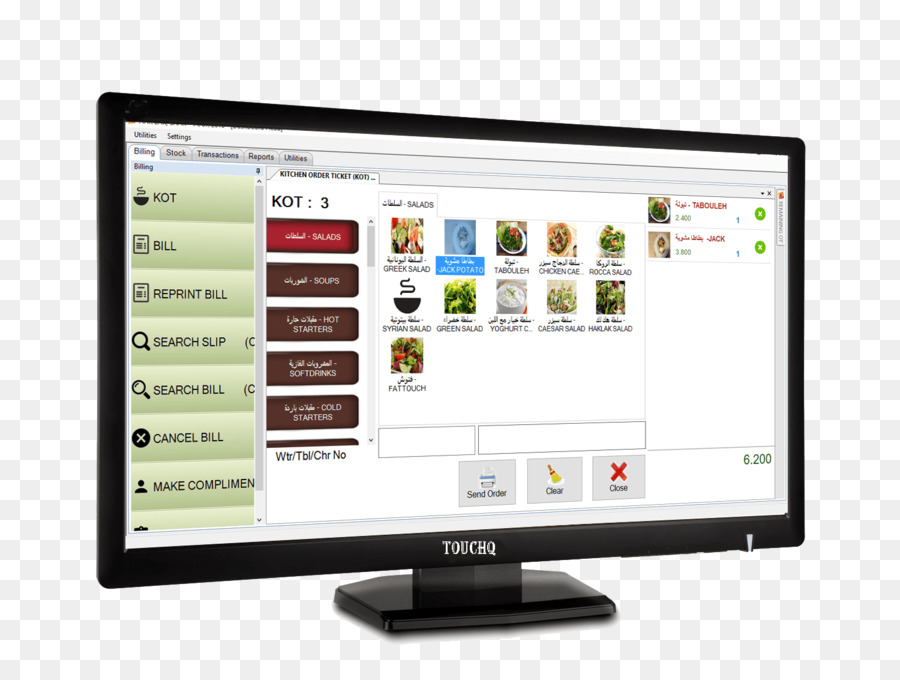 Computer-Monitore Computer-Software Point-of-sale Restaurant-management-software, Touchscreen - andere