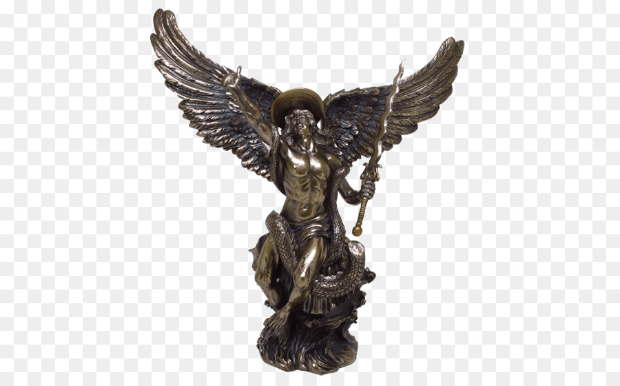 San Michele Sconfiggere Satana Gabriel Statua Scultura - san michele
