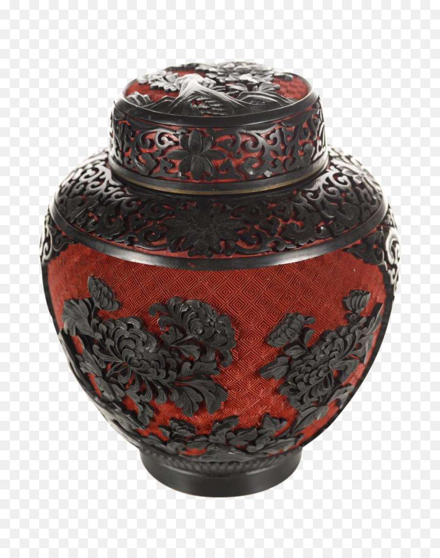 Vase Keramik Glas Keramik Rot - Vase