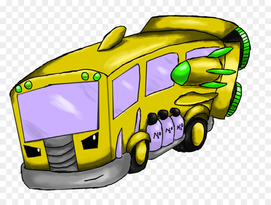 Kompakt Auto Automobil design - Strafe school bus überlastung