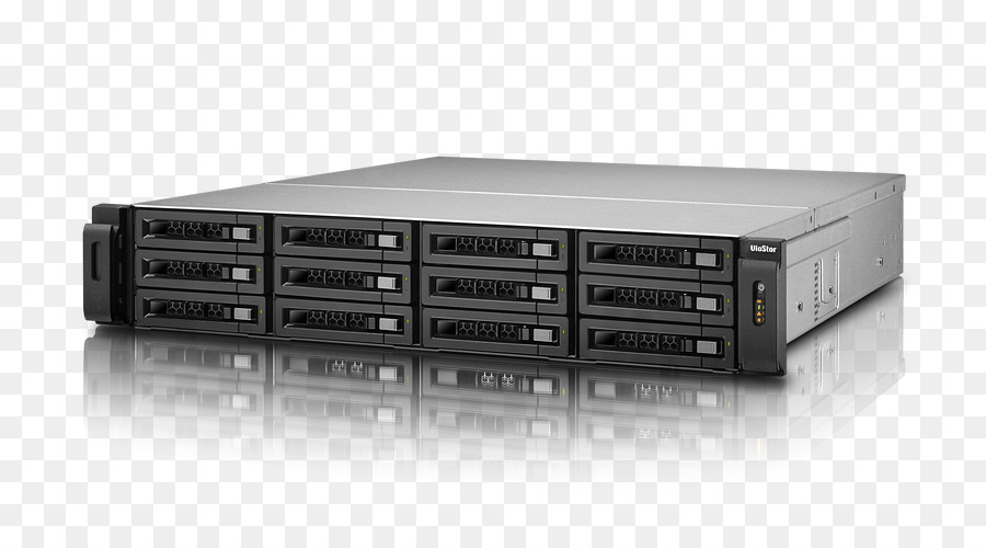 Netzwerk-Storage-Systemen Serial-Attached-SCSI-Daten-storage-QNAP Systems, Inc. Festplatten - Doppel zwölf display Modell