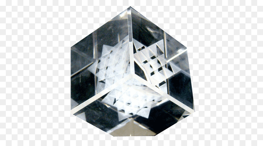 Vetro Cristallo Stella di David, incisione Laser - cristallo di ghiaccio a cubetti