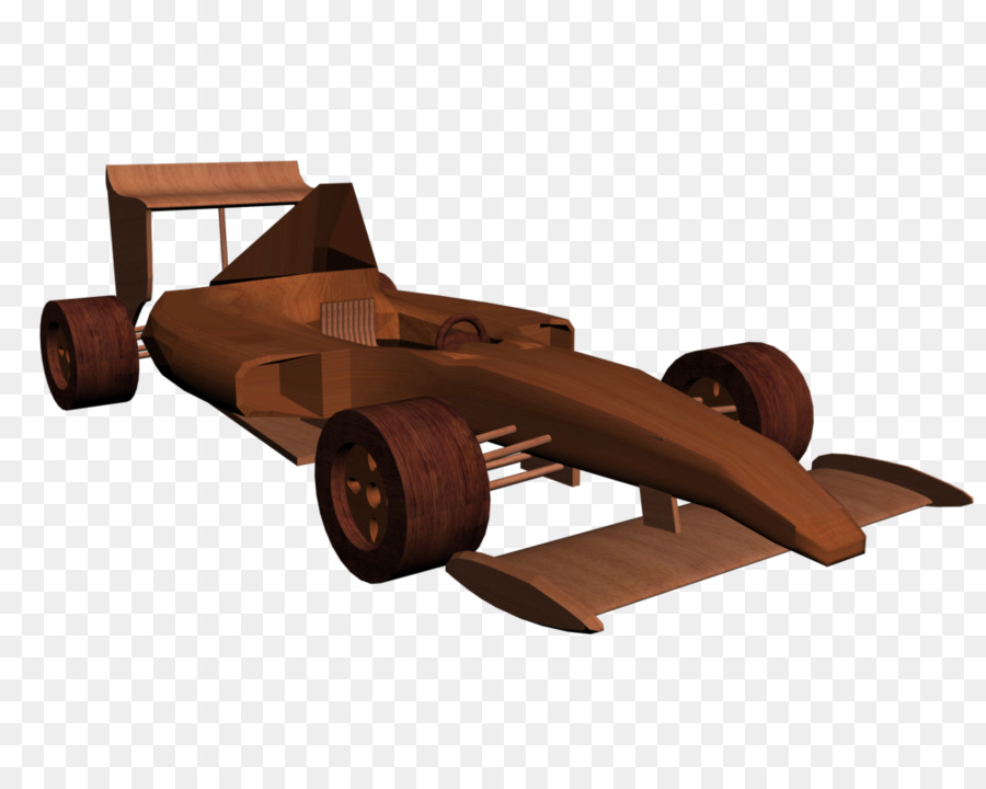 Una vettura di Formula Uno di Legno del Giocattolo di arte Popolare - giocattolo