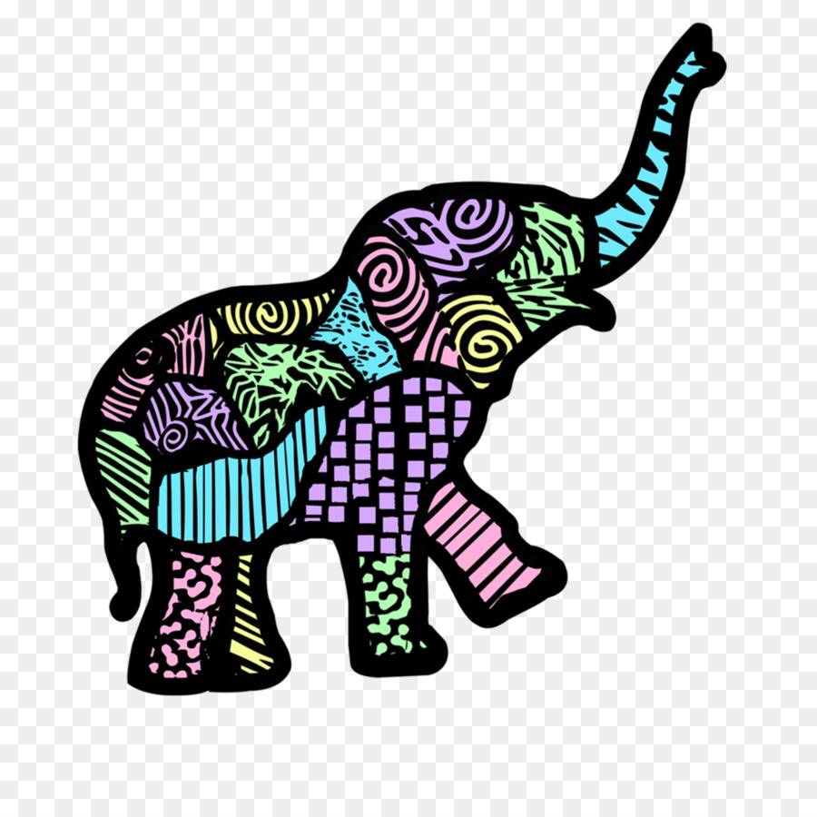Indischer Elefant afrikanischer Elefant Desktop Wallpaper Zeichnung - Elefant