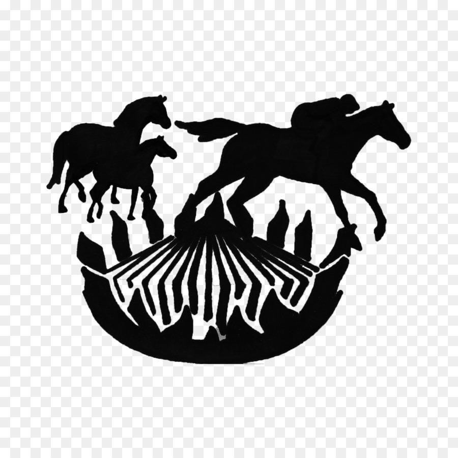 Mustang Pferdesport Farm Logo Protea cynaroides - Mustang