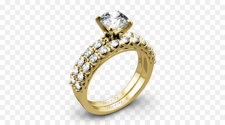 Anello di nozze Moissanite Color oro - flash diamante vip