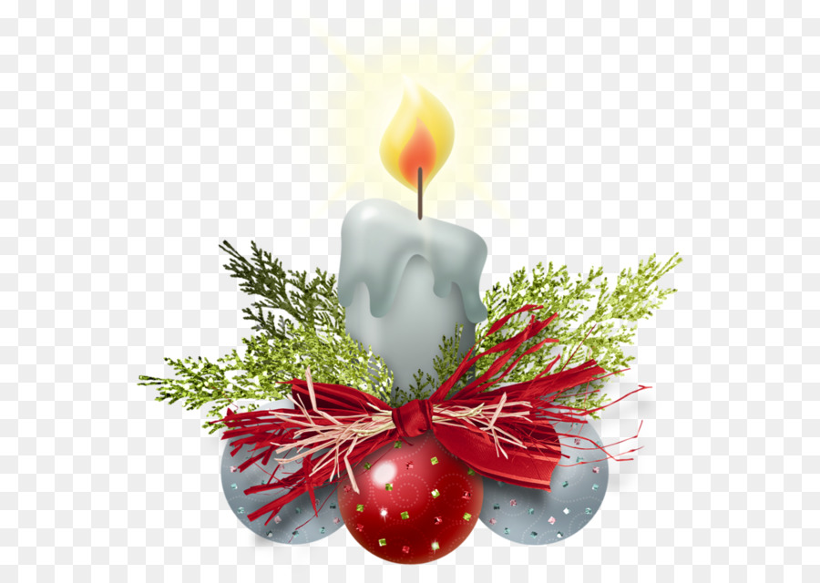 Candela decorazione di Natale, Babbo Natale - candela