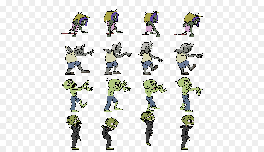 Sprite Zombies Ăn Hàng Xóm Của Tôi Hoạt Hình Máy Tính, Phần Mềm - nhân vật đi
