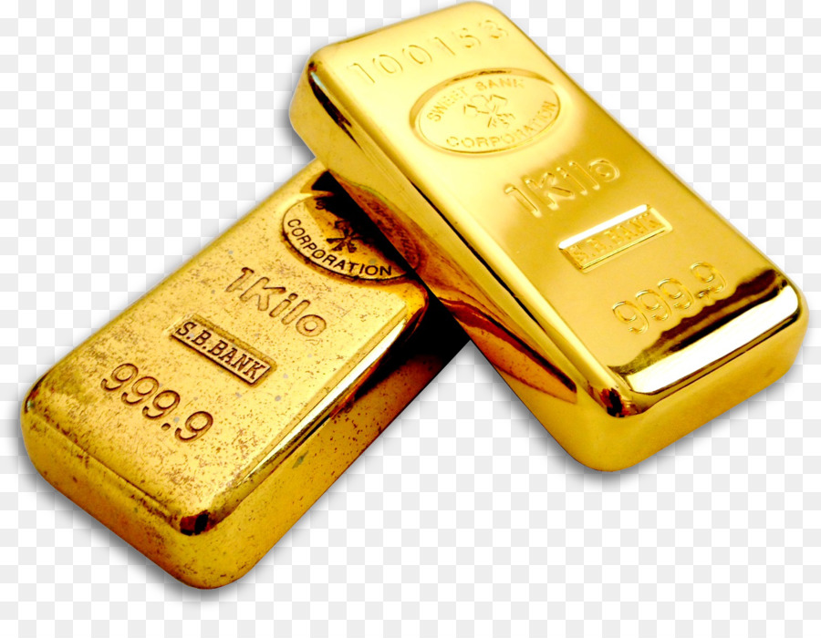 Gold Barren bar - verschüttete gold Münzen