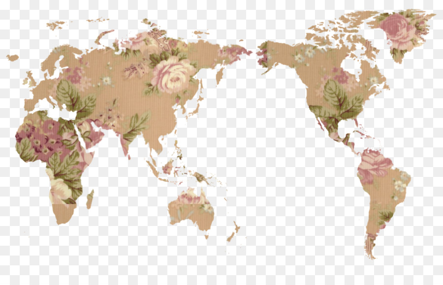 World map Globe Flachen Erde - geometrische Karte