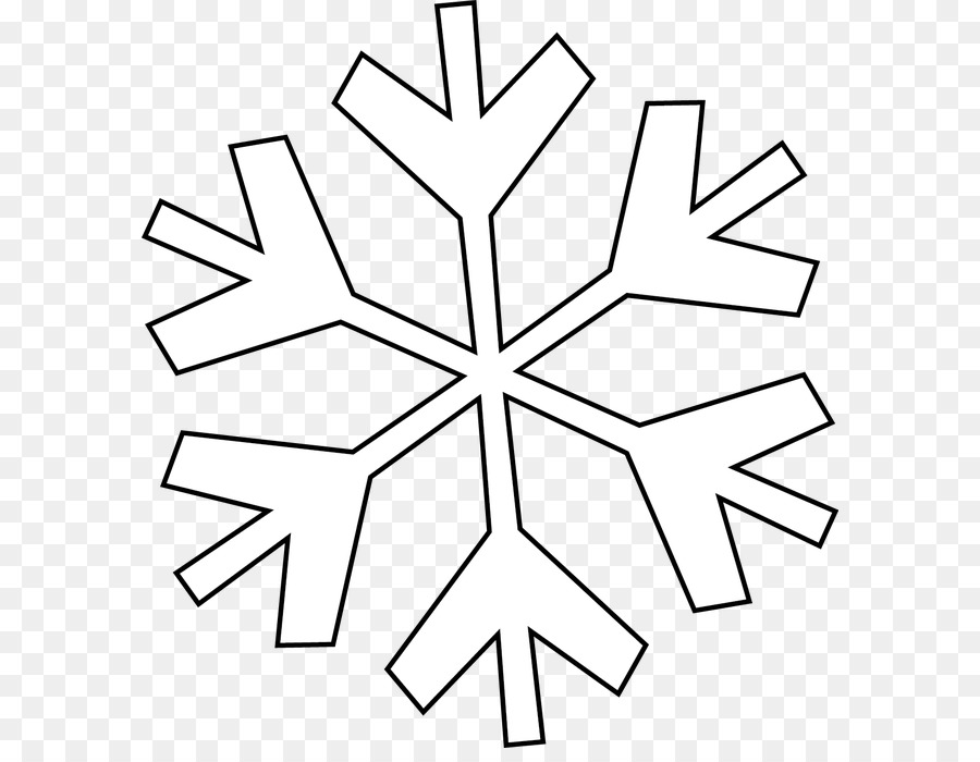 Fiocco di neve a Forma di Disegno di arte della Clip - forma di fiocco di neve