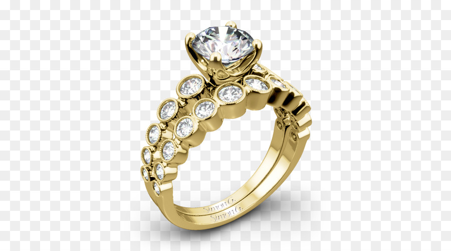 Matrimonio anello Color oro Moissanite Corpo Gioielli - flash diamante vip