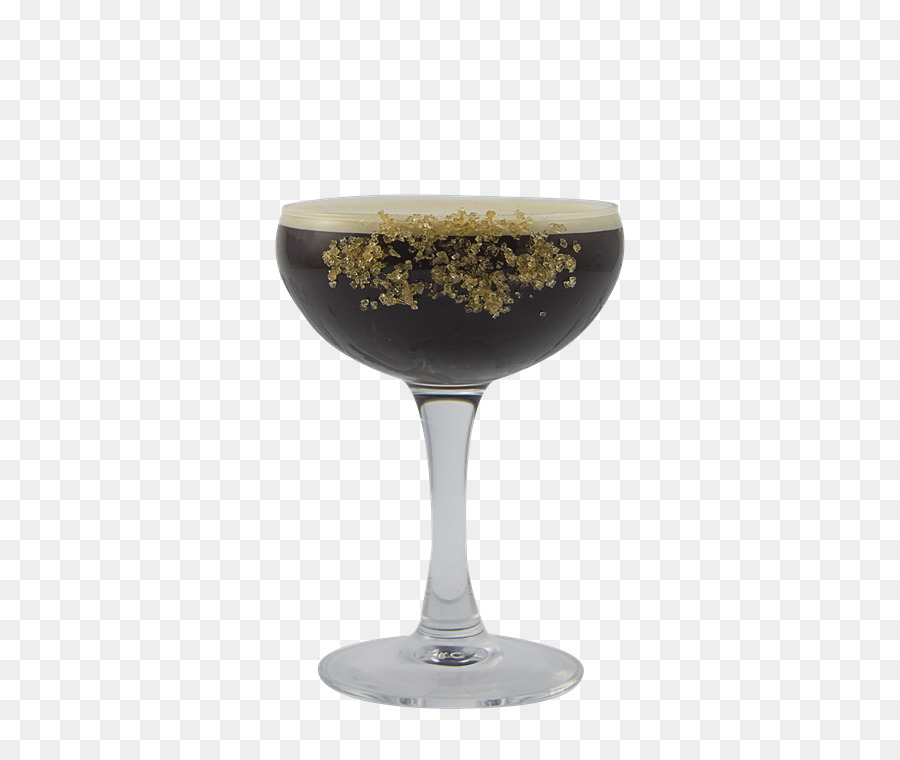 Wein-Glas-Espresso-Martini-Cocktail - Karamell splash