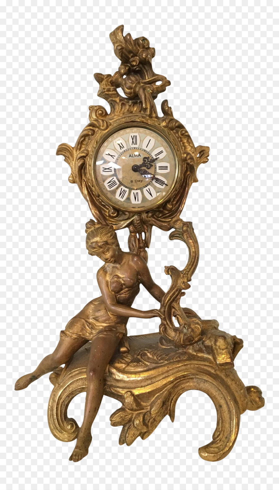Bronze Antike Uhr 01504 - Antike