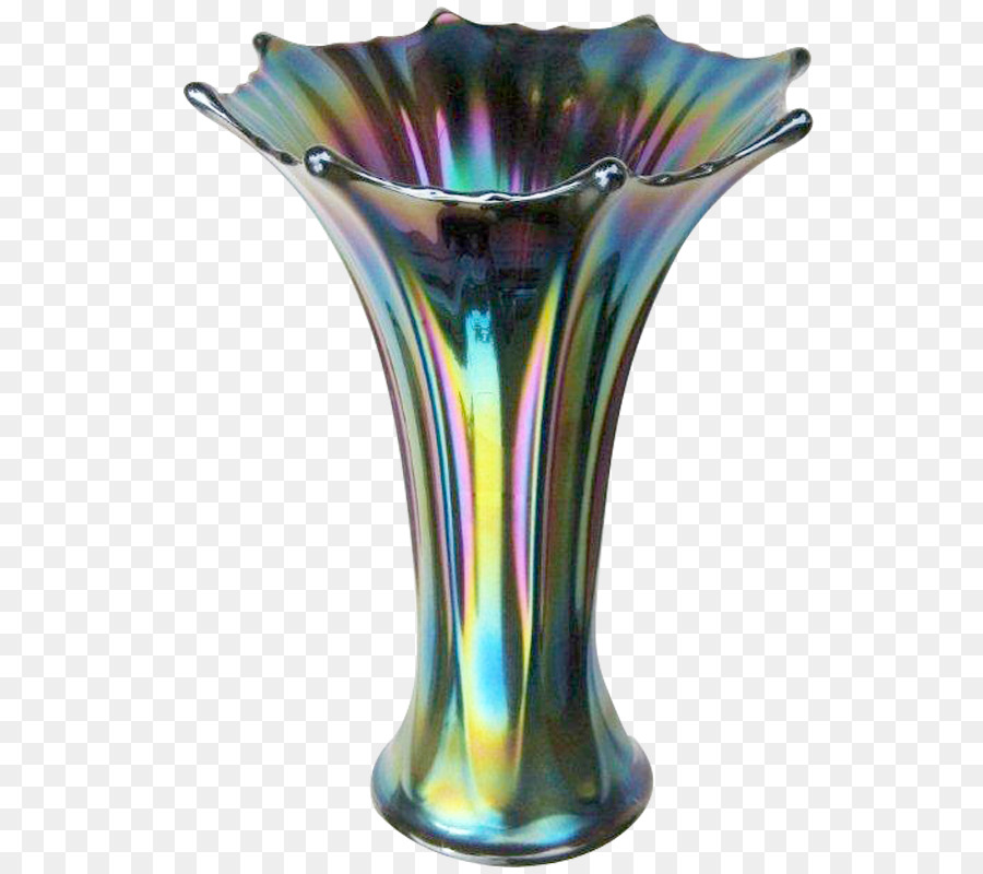 Vase Glas Kobalt blau - blau und purple morning glory