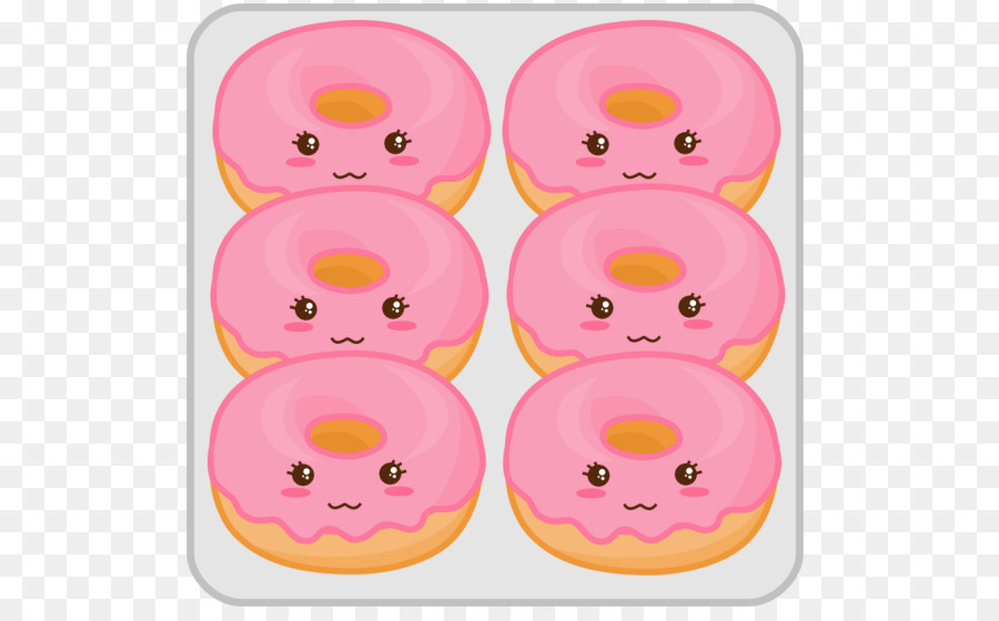 Dunkin' bánh Rán Sương Và đóng Băng Kavaii Clip nghệ thuật - hồng donut