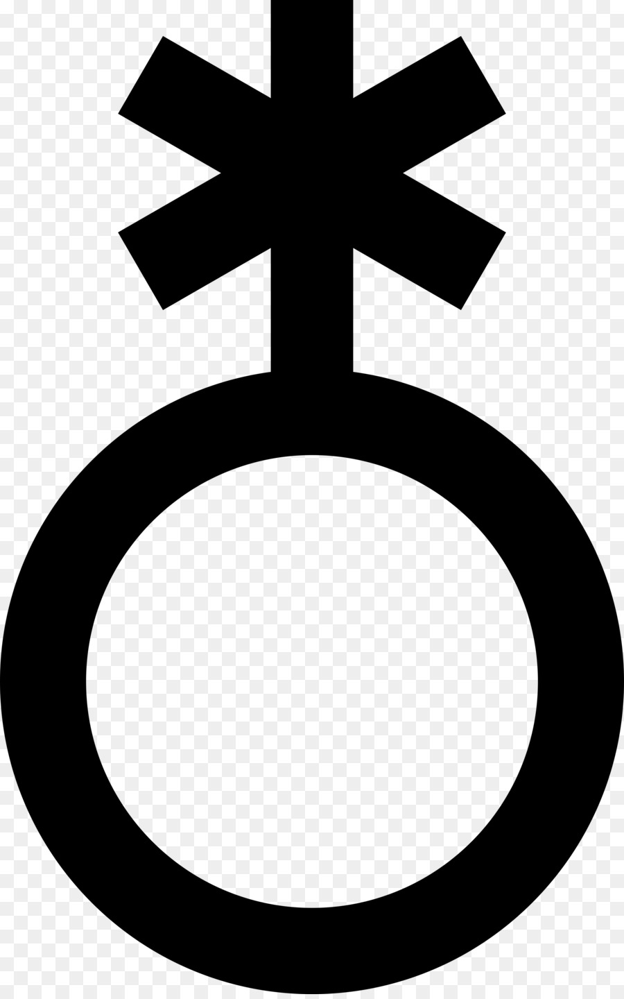 Mangel an gender-Identitäten, Gender-binären Geschlecht symbol der LGBT-Symbole - Symbol