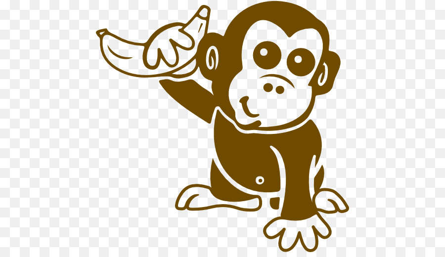 Logo Eps (Encapsulated PostScript) - la scimmietta sparge fiori