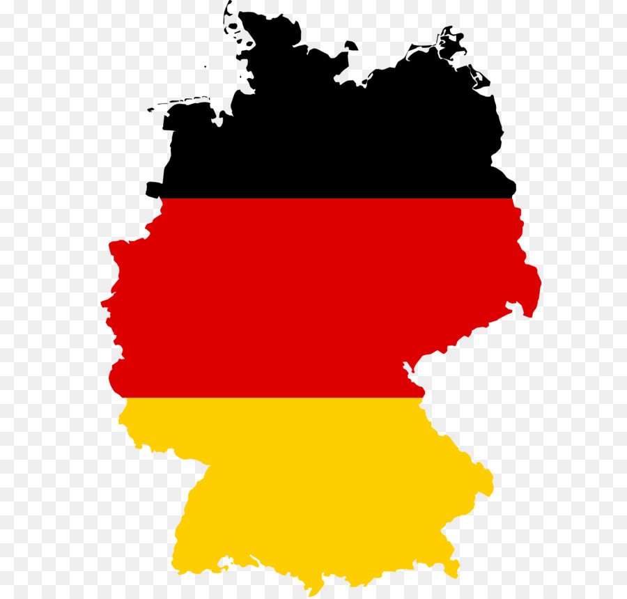 La Germania ovest Bandiera della Germania Mappa - Xiongheng