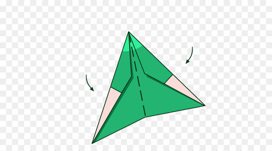 Dreieck Origami-Punkt - Falten paperrplane