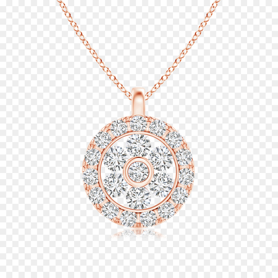 Charms & Anhänger, Halsketten-Ohrring-Medaillon Diamond - Blume Schmuck