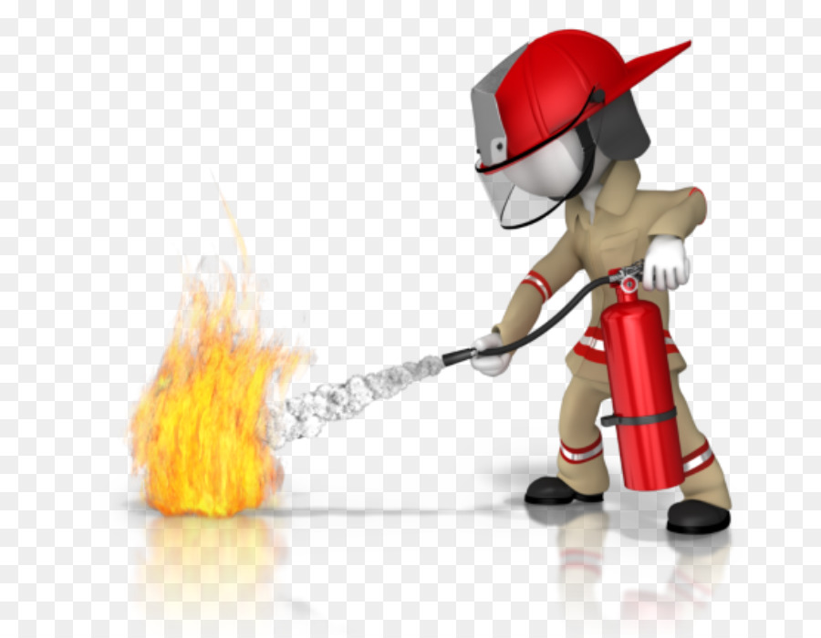 Feuerlöscher-Brandschutz-Feuerwehr-Training - Feuer