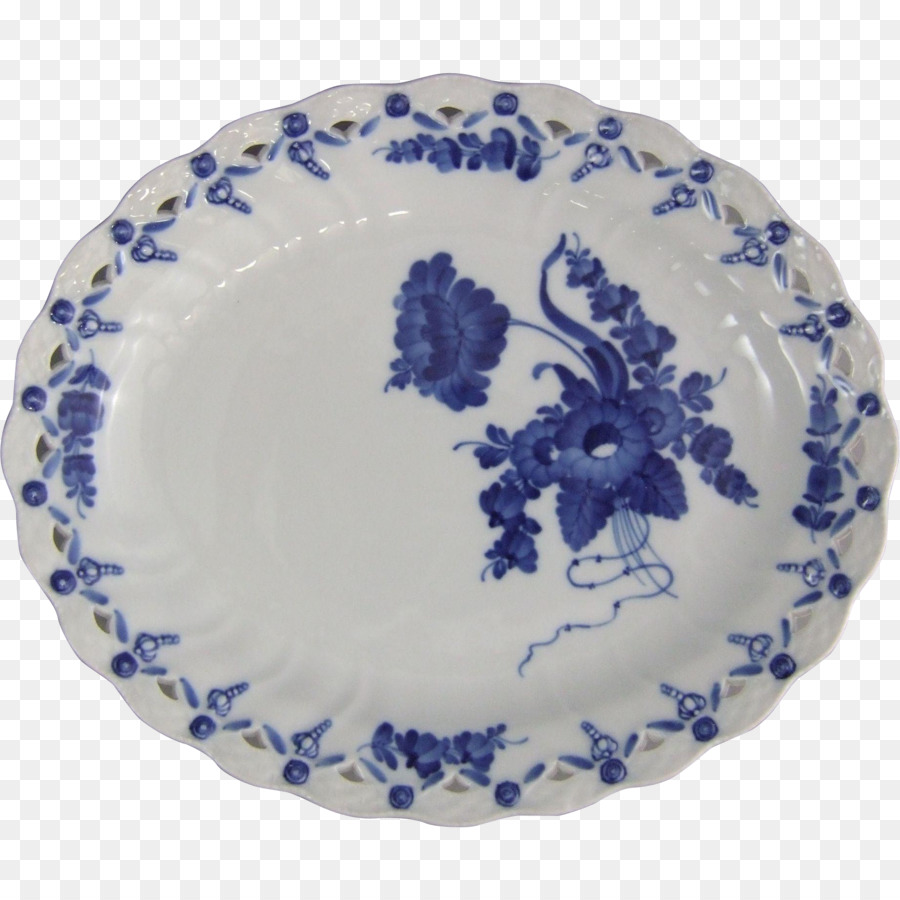 Piatto Royal Copenhagen in Ceramica Blu e bianco ceramica Stoviglie - piastra