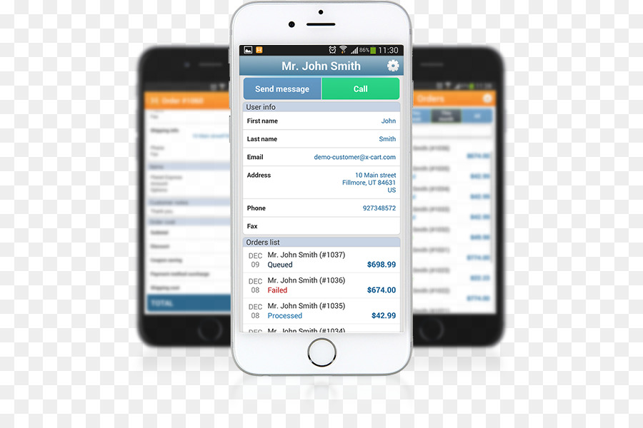 Smartphone Feature phone-Handys Responsive web design - schnelle Zahlung