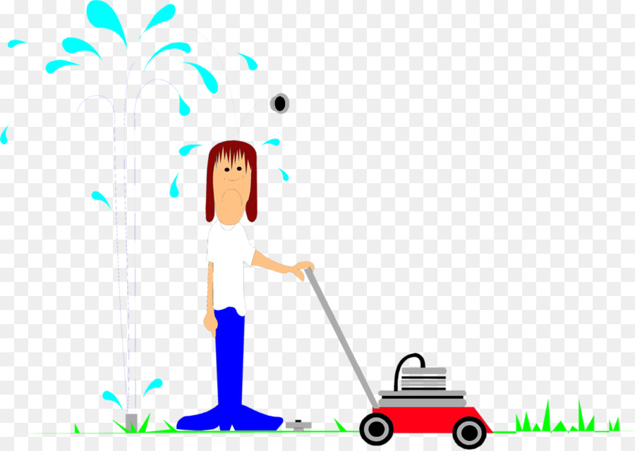 Bewässerung sprinkler-Rasen-Mäher-clipart - Sprinkler