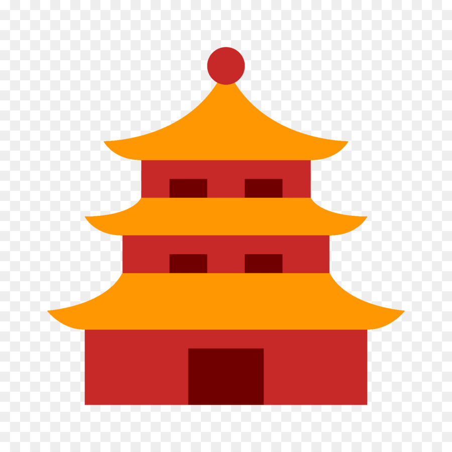 Icone di Computer Cinese la pagoda del Tempio - Cina