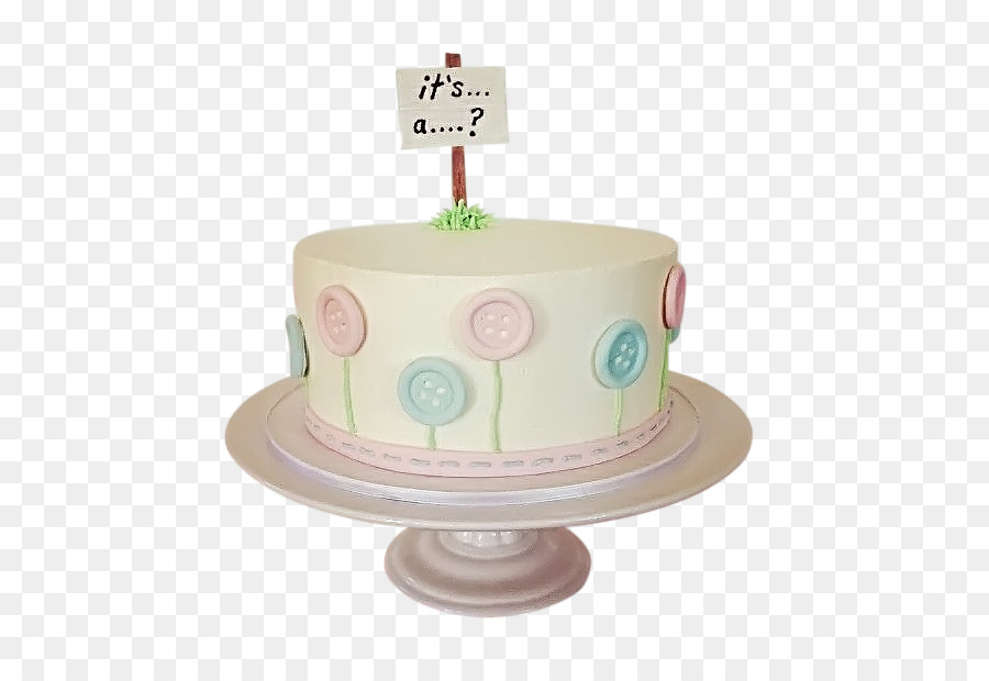 Torte Geburtstagstorte Kuchen-Deko-Cupcake mit Buttercreme - baby Geschlecht verraten