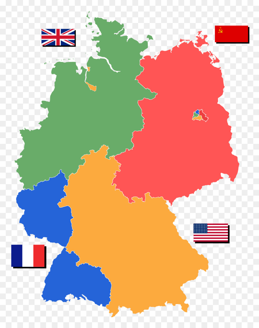 Berlino est, Germania Ovest Ovest di Berlino e la riunificazione tedesca Alleato-Germania occupata - germania
