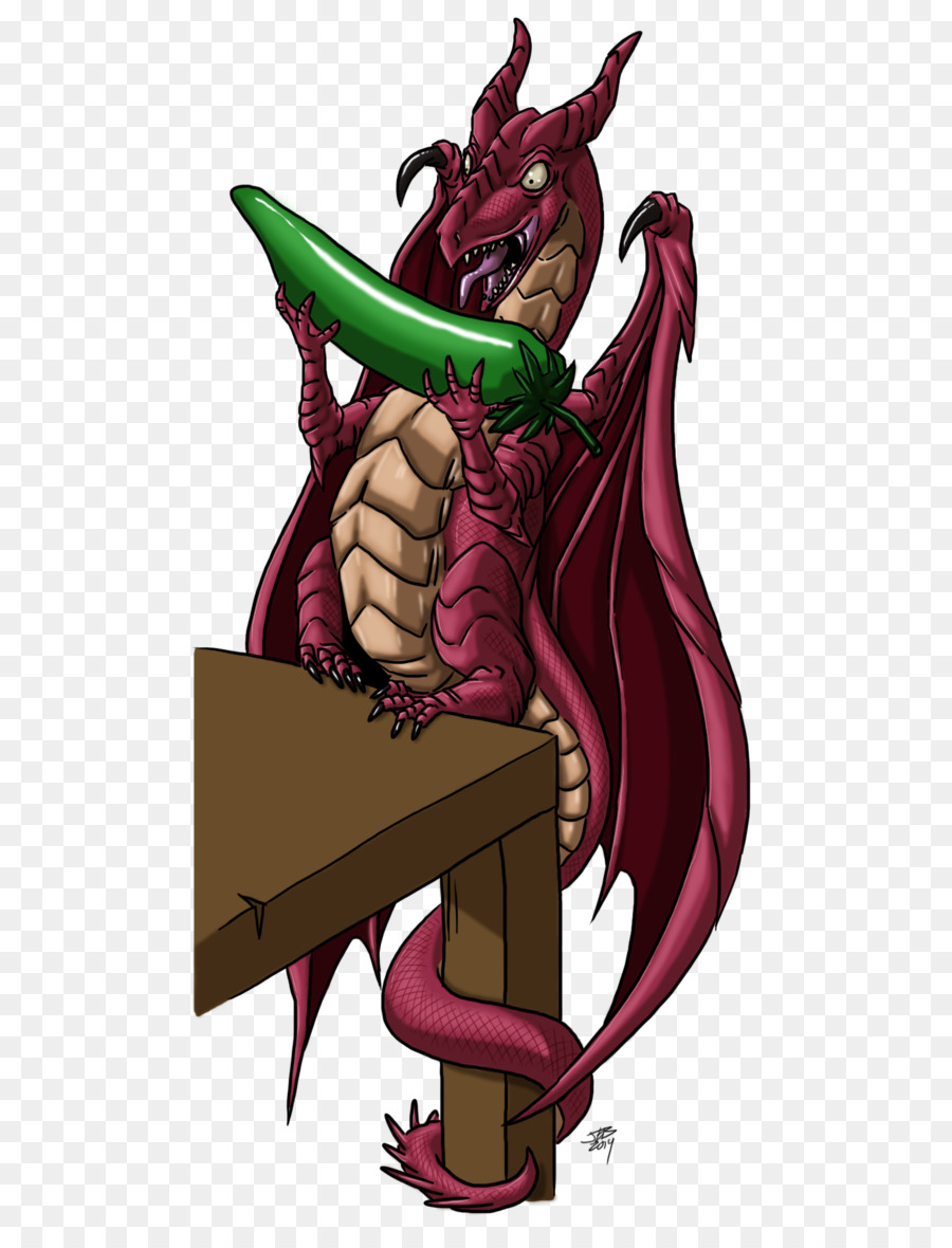 Dragon Cartoon Dämon - Drachen