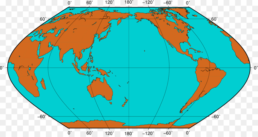Welt Linie Organismus - meridian Karte