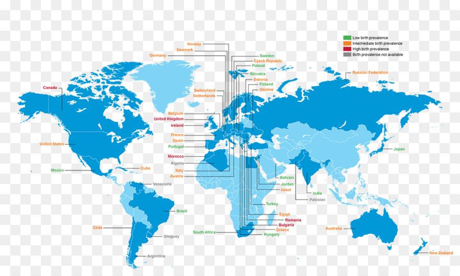 Weltkarte Globe - Ethnie
