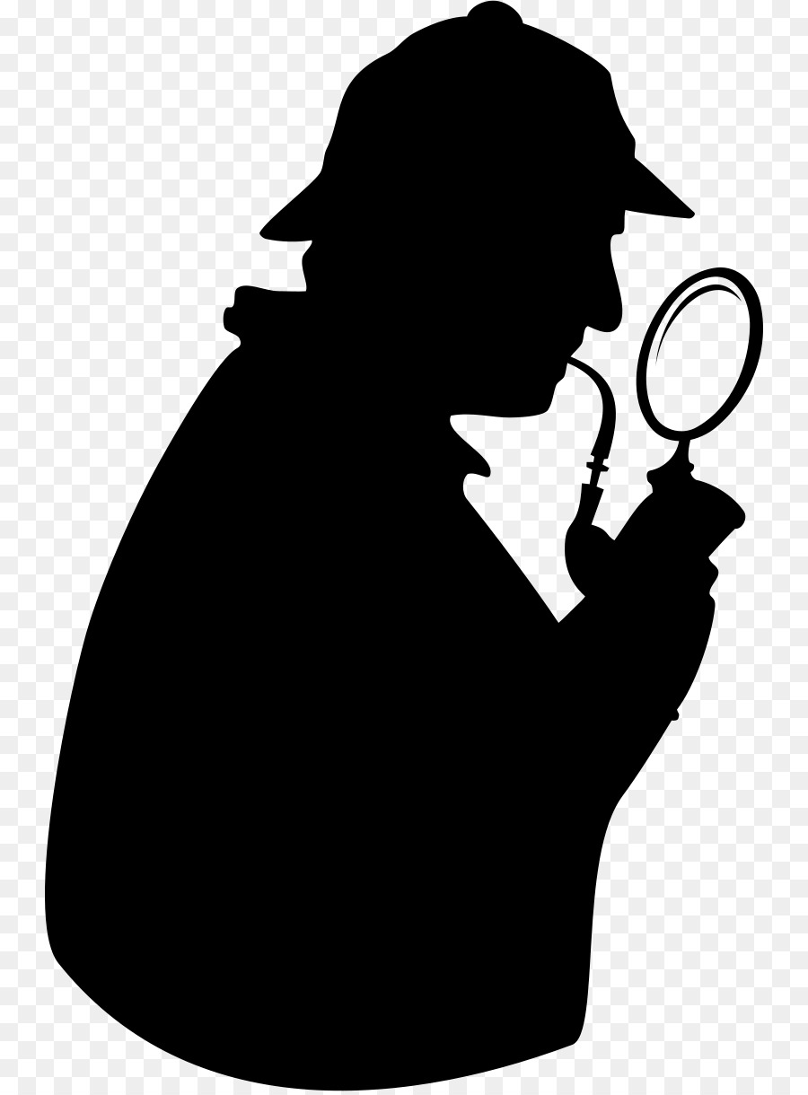 Detective lente d'Ingrandimento di Sherlock Holmes Clip art - lente di ingrandimento e dente vettoriale