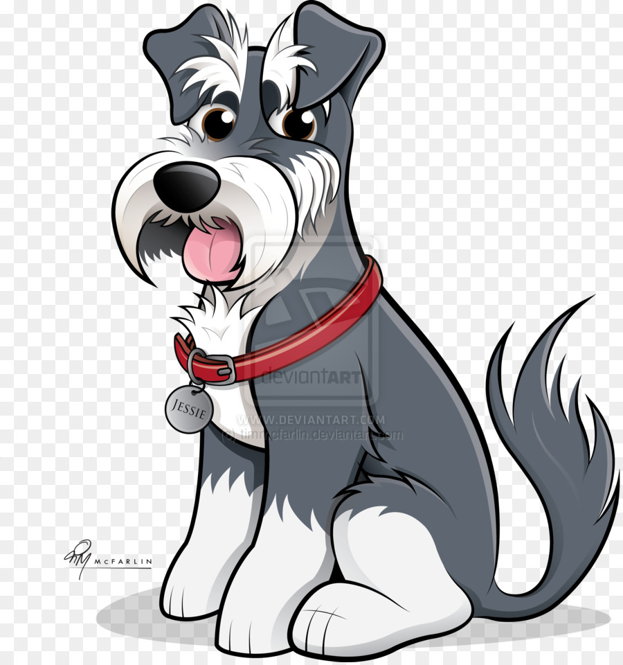 Cucciolo di Schnauzer gigante dello schnauzer dello schnauzer dello schnauzer standard Jack Russell Terrier - pug vettoriale