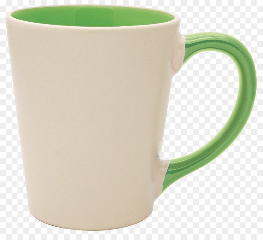 Kaffee Tasse Becher-Keramik-Licht - jade Flasche