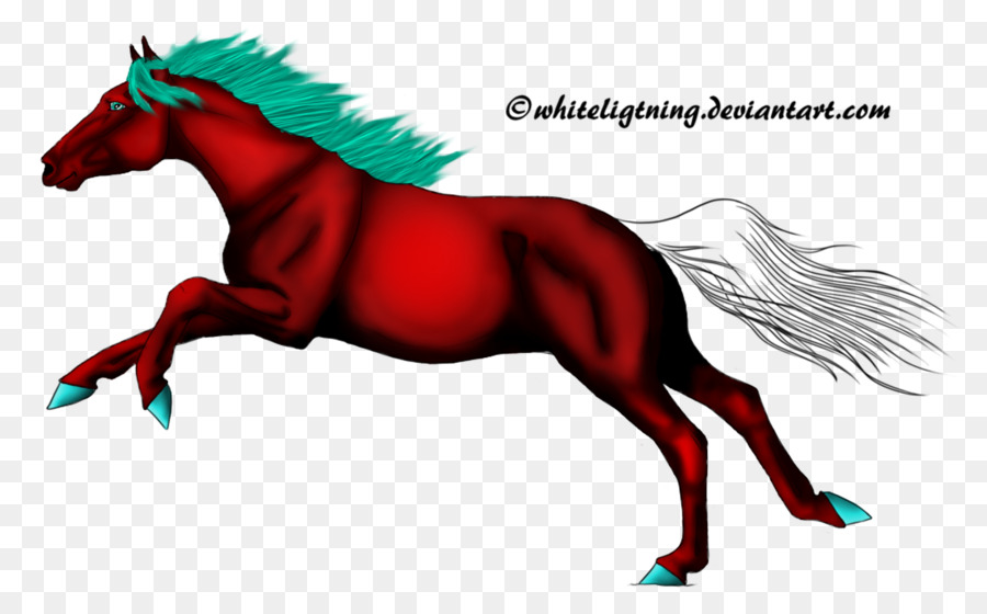 Howrse Mustang Stallone Pony branco di animali - galoppo