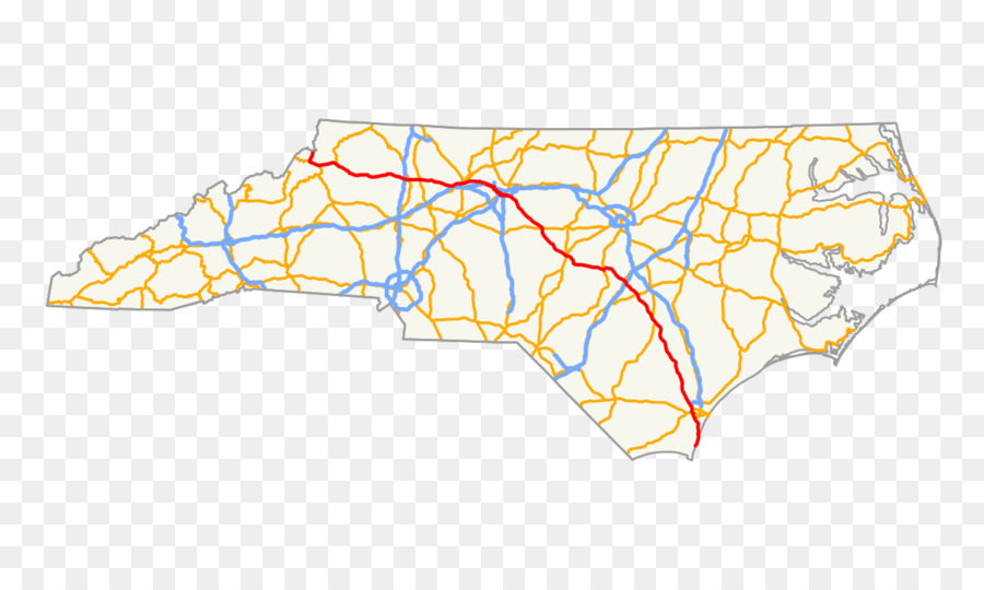 In.Con. Route 220.Con. Via 29.Con. Route 1 in North Carolina.Con. Route 64 - incrocio
