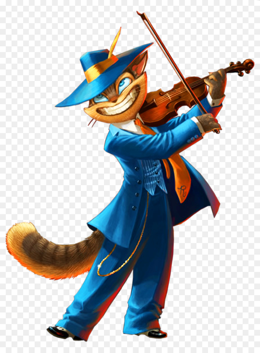 Cat Comics Charakter Lustigen Tier - Violine