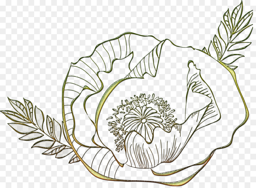 Thiết kế hoa Lá gốc Thực vật Dòng nghệ thuật - hoa tinh tế
