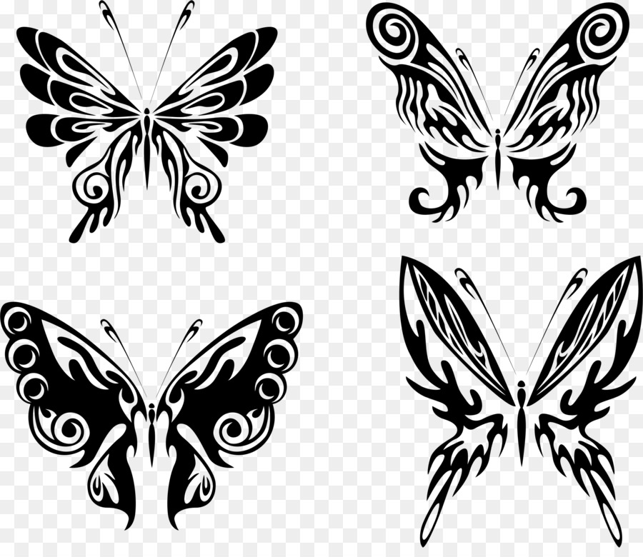 Bướm Vẽ Đường nghệ thuật Clip nghệ thuật - bướm tem