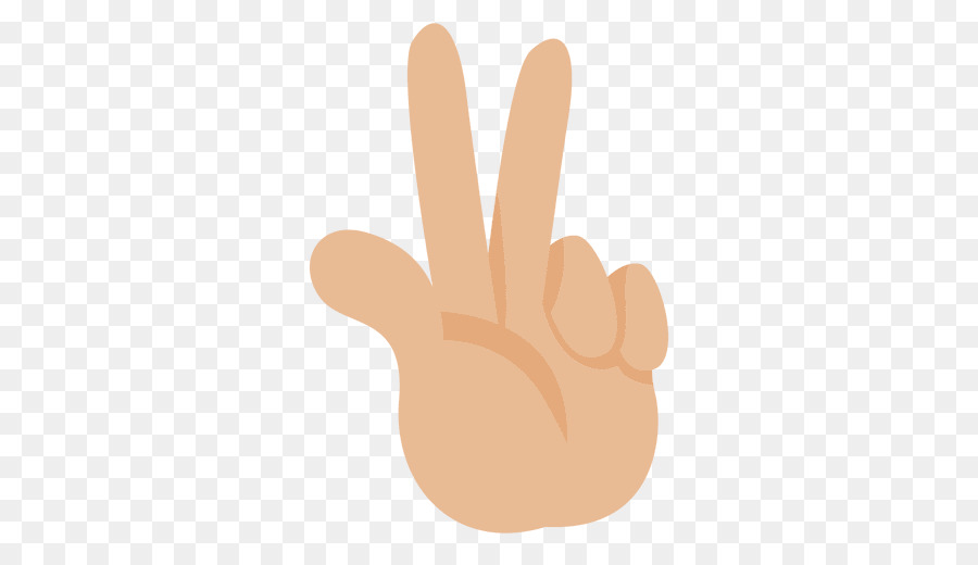 Daumen-Hand V-Zeichen des Friedens-Symbole - Hand