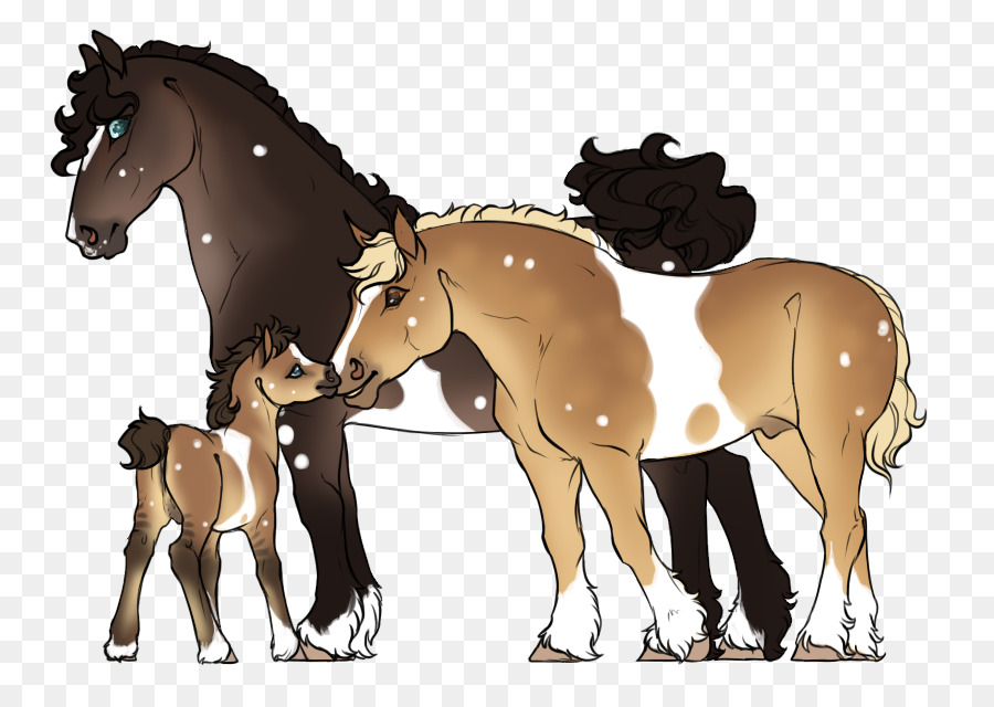 Mustang Pony Fohlen Hengst Stute - Schlamm Pferd