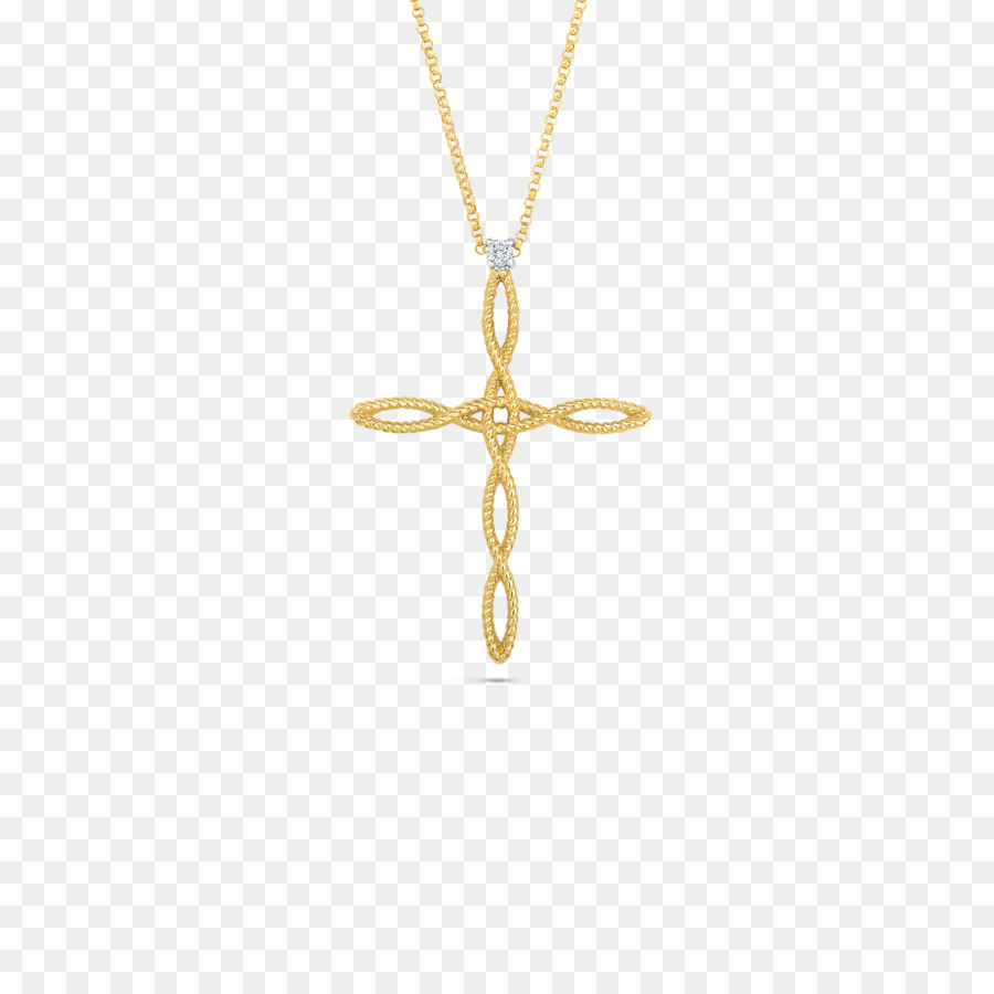 Charms & Anhänger Gold-Manschettenknöpfe Kreuz Halskette - goldene Kette
