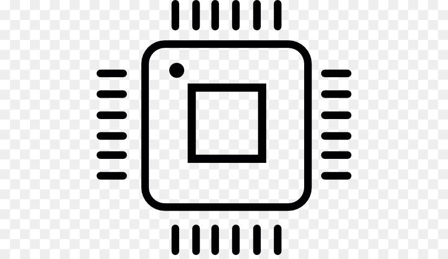 I Circuiti integrati & Chips Icone del Computer Encapsulated PostScript unità Centrale di elaborazione - computer