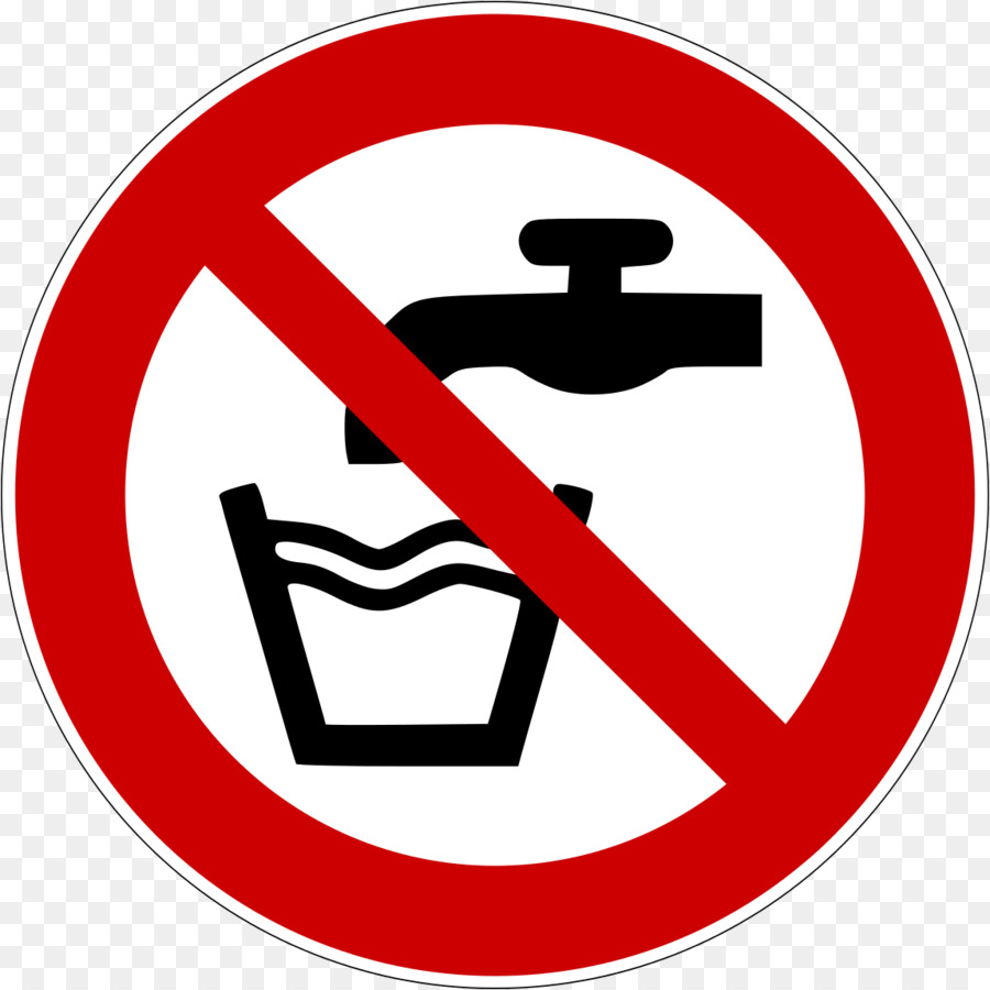 Trink-Wasser-Zeichen-Aufkleber - Verbot des Parkens