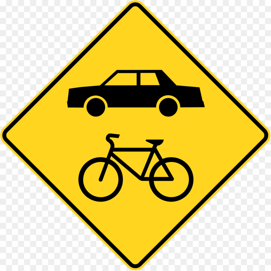 Traffico, segno, segno di Avvertimento di Guida su Strada - ciclista